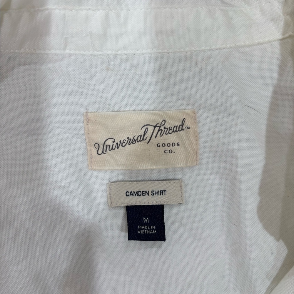 Medium White Men's Button Up - Picture 6 of 6
